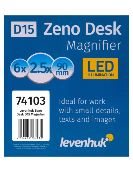 Lente d’ingrandimento Levenhuk Zeno Desk D15