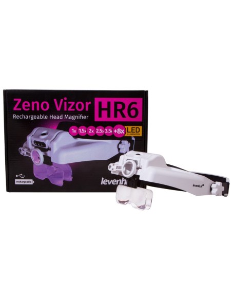 Lente d’ingrandimento frontale ricaricabile Levenhuk Zeno Vizor HR6