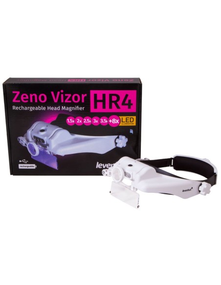 Lente d’ingrandimento frontale ricaricabile Levenhuk Zeno Vizor HR4