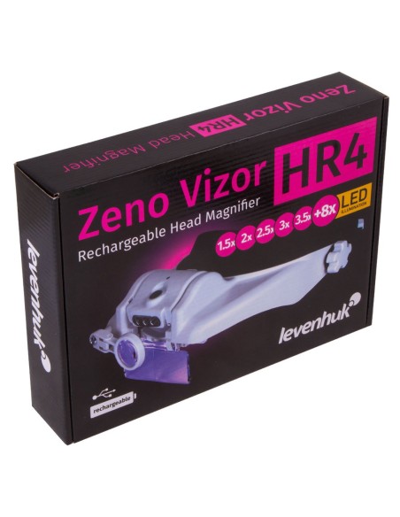 Lente d’ingrandimento frontale ricaricabile Levenhuk Zeno Vizor HR4
