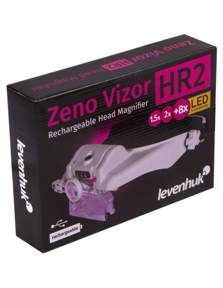 Lente d’ingrandimento frontale ricaricabile Levenhuk Zeno Vizor HR2