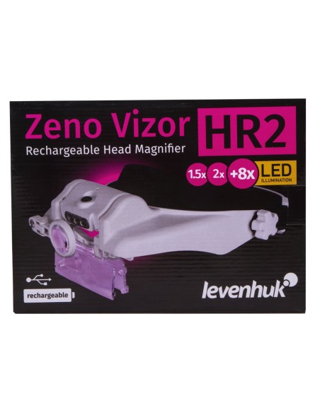 Lente d’ingrandimento frontale ricaricabile Levenhuk Zeno Vizor HR2