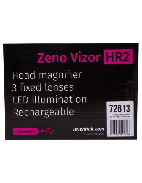 Lente d’ingrandimento frontale ricaricabile Levenhuk Zeno Vizor HR2