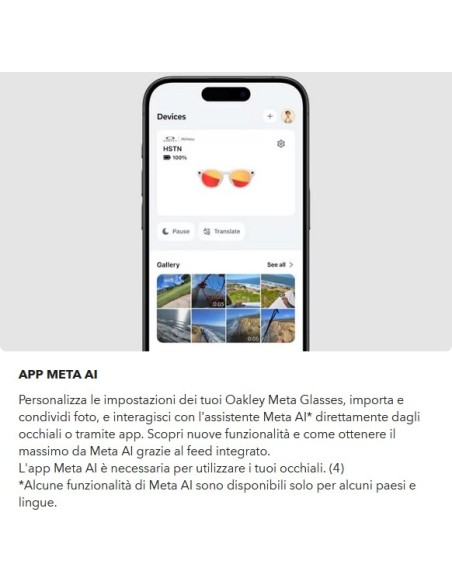 Smart Glasses OAKLEY META - HSTN - OW8002 - 800205 - 51