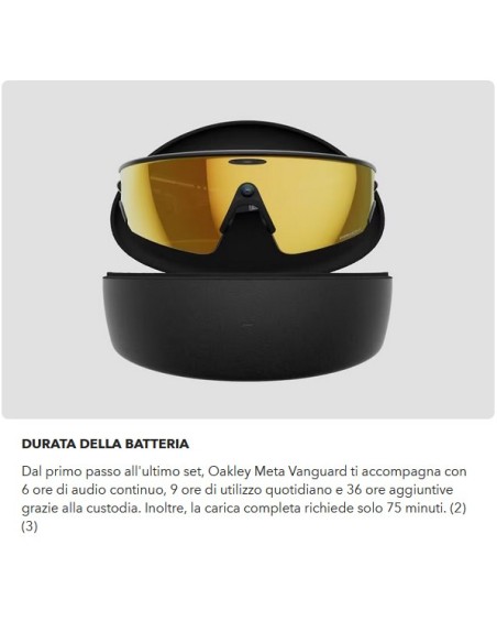 Smart Glasses OAKLEY META - VANGUARD - OW8001 - 800104 - 52
