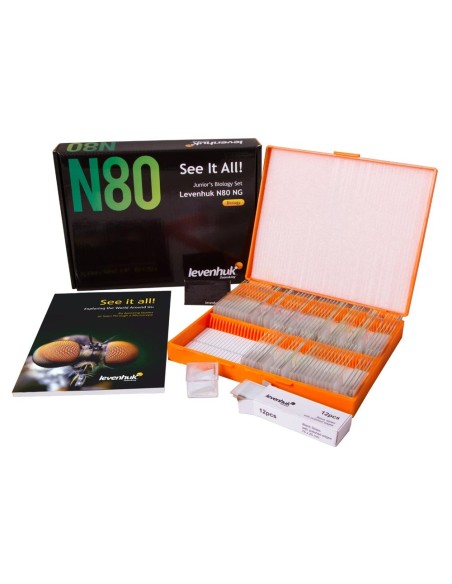 Set di vetrini "See it all!" (Alla scoperta del mondo!) Levenhuk N80 NG