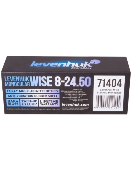 Monocolo Levenhuk Wise 8–24x50