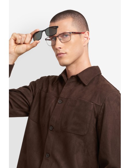 OPT + CLIP-ON CARRERA - CA 8921/C - MATTE BLACK RED - 56