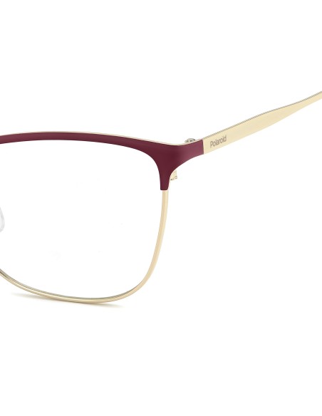 OPTICAL FRAMES POLAROID - PLD D584/G - MATTE BURGUNDY GOLD - 58