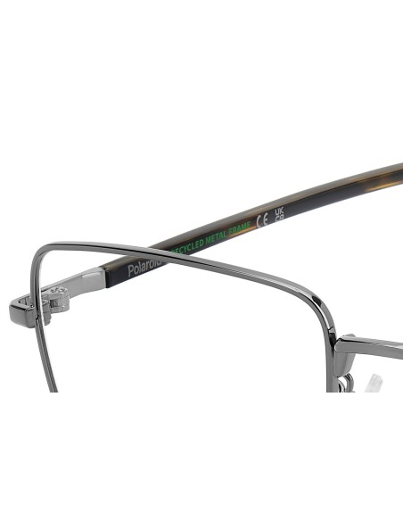 OPTICAL FRAMES POLAROID - PLD D582/G - DARK RUTHENIUM - 57