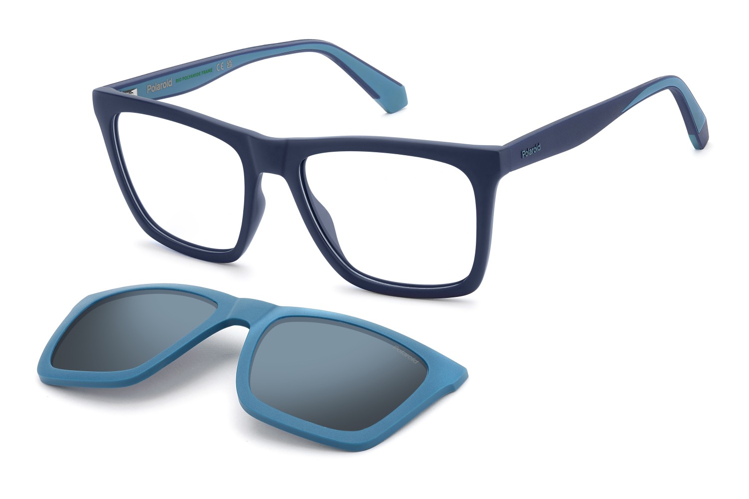 OPT + CLIP-ON POLAROID - PLD D591/C - MATTE BLUE - 55