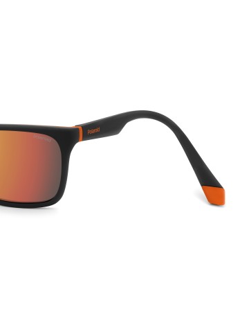 SUNGLASSES FRAMES POLAROID - PLD 7047/S - MATTE BLACK ORANGE - 99 2