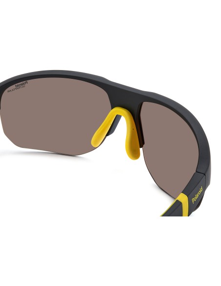 SUNGLASSES FRAMES POLAROID - PLD 7058/S - MATTE BLACK BLUE - 64