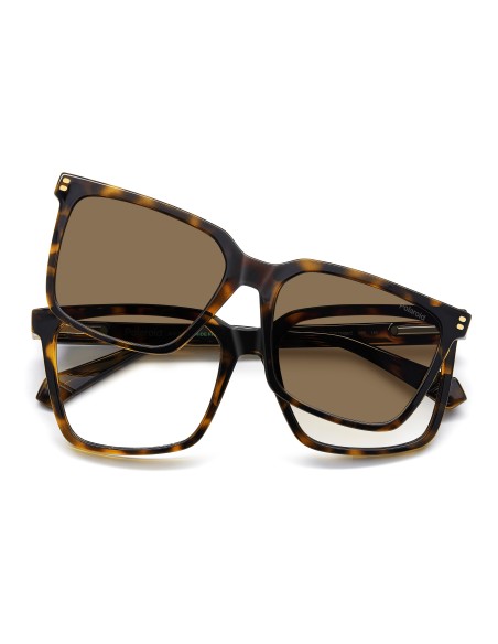 OPT + CLIP-ON POLAROID - PLD D556/C - GREY POLARIZED - 54