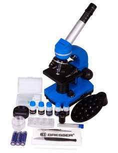 Bresser Junior Biolux SEL 40–1600x Microscope, blue 2