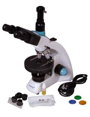 Microscopio trinoculare Levenhuk 500T POL 2
