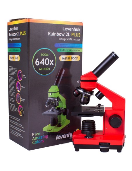 Microscopio Levenhuk Rainbow 2L PLUS, arancio