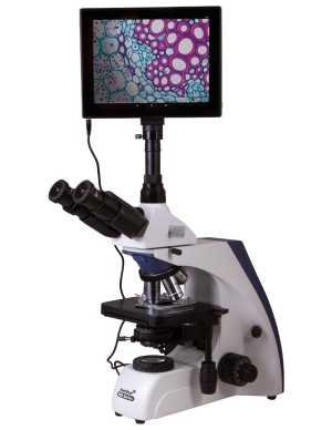 Microscopio trinoculare digitale Levenhuk MED D35T LCD