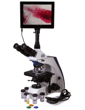 Microscopio trinoculare digitale Levenhuk MED D35T LCD 2
