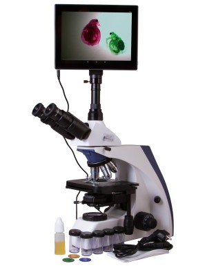 Microscopio trinoculare digitale Levenhuk MED D30T LCD 2