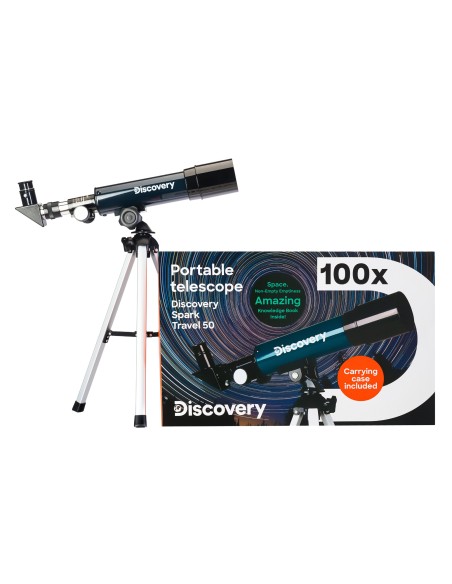 Telescopio Discovery Spark Travel 50 con libro