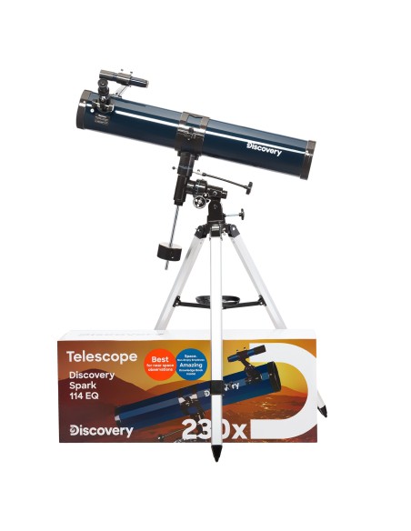 Telescopio Discovery Spark 114 EQ con libro