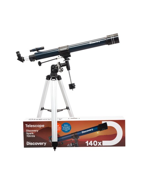 Telescopio Discovery Spark 709 EQ con libro