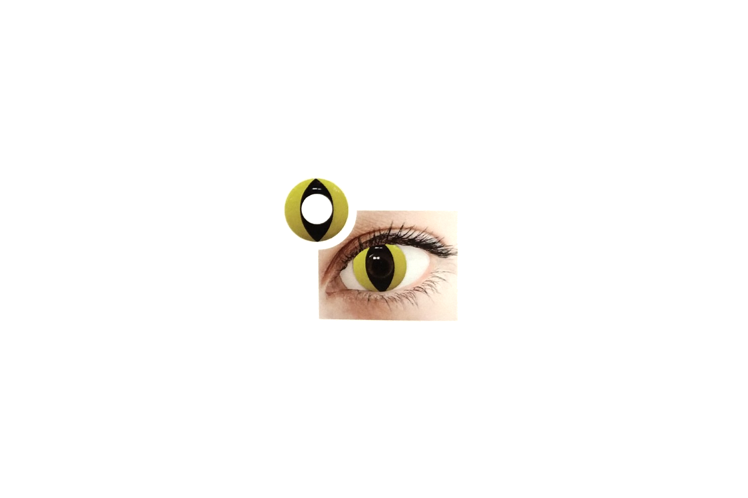 Lenti Crazy Colors Cat Eye Yellow | Isolani