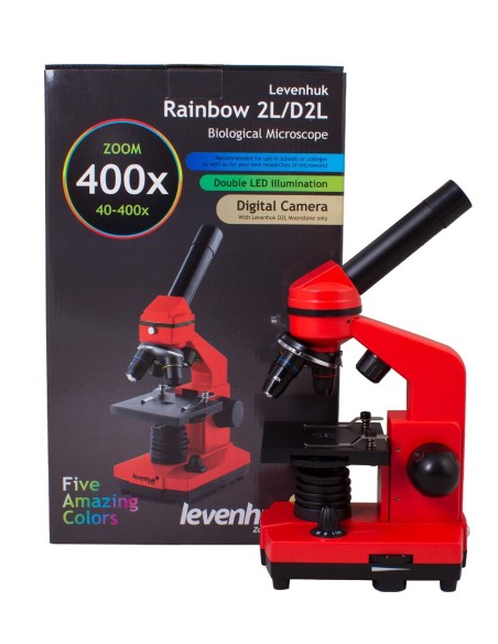 Microscopio Levenhuk Rainbow 2L, arancio