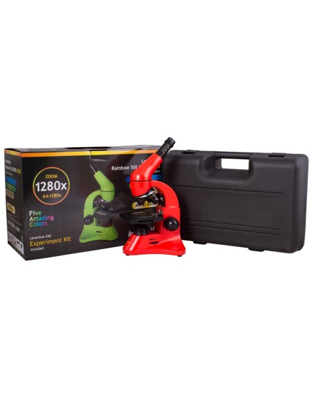 Microscopio Levenhuk Rainbow 50L PLUS, arancio