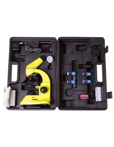 Microscopio Levenhuk Rainbow 50L, verde limetta