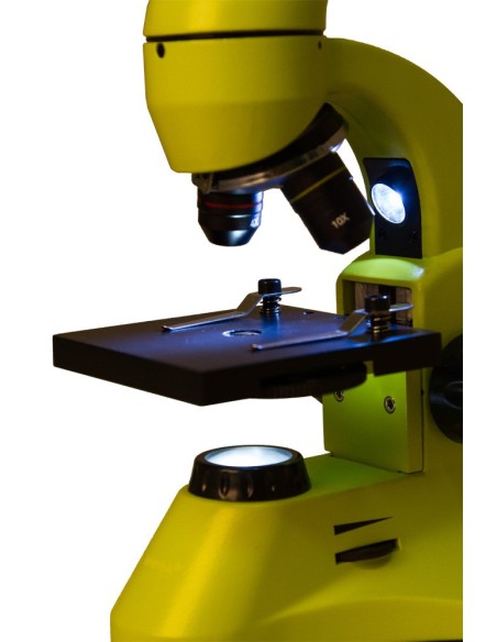 Microscopio Levenhuk Rainbow 50L PLUS, verde limetta