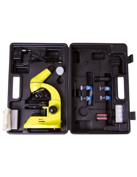 Microscopio Levenhuk Rainbow 50L PLUS, verde limetta