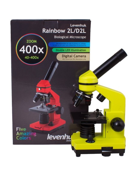 Microscopio Levenhuk Rainbow 2L, verde limetta
