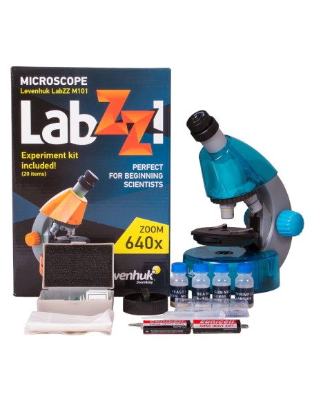 Microscopio Levenhuk LabZZ M101, azzurro