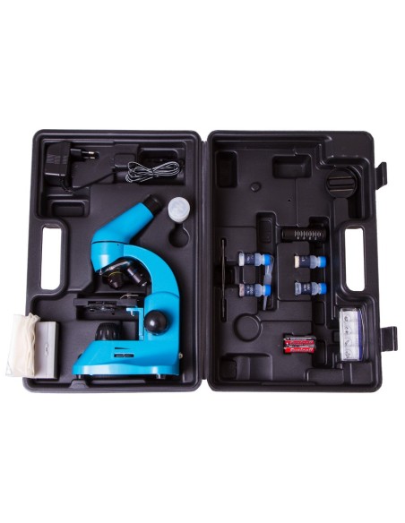 Microscopio Levenhuk Rainbow 50L, azzurro