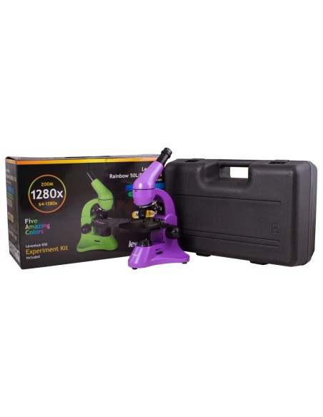 Microscopio Levenhuk Rainbow 50L PLUS, ametista