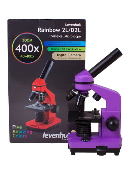 Microscopio Levenhuk Rainbow 2L, ametista