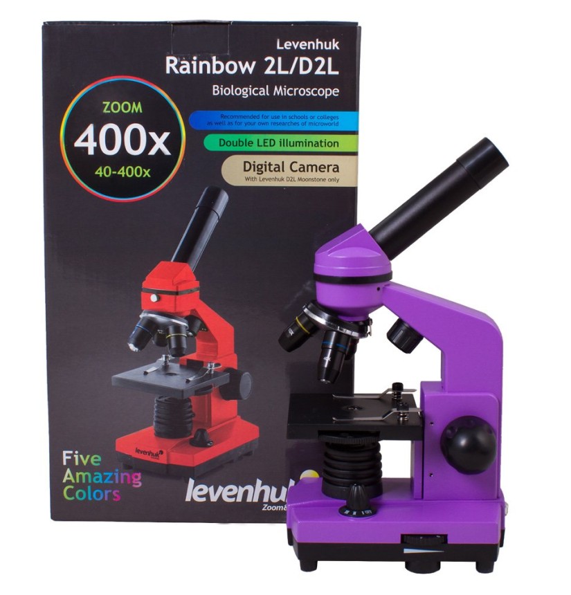 Microscopio Levenhuk Rainbow 2L, ametista