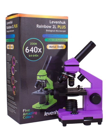 Microscopio Levenhuk Rainbow 2L PLUS, ametista