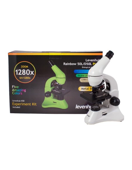 Microscopio Levenhuk Rainbow 50L PLUS, pietra lunare