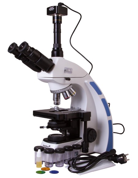Microscopio trinoculare digitale Levenhuk MED D40T