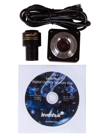 Microscopio trinoculare digitale Levenhuk MED D40T