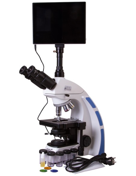 Microscopio trinoculare digitale Levenhuk MED D40T LCD