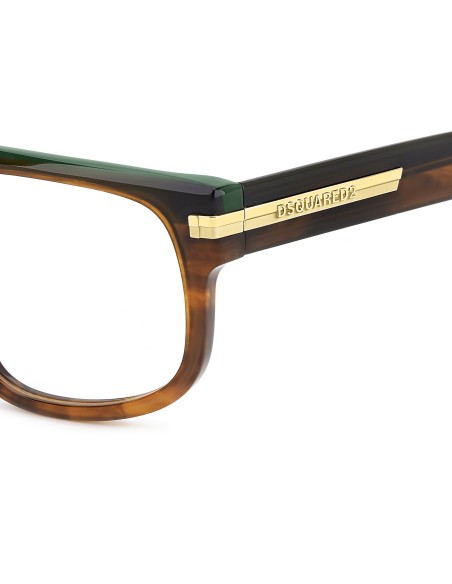OPTICAL FRAMES DSQUARED - D2 0179 - BROWN HORN - 56