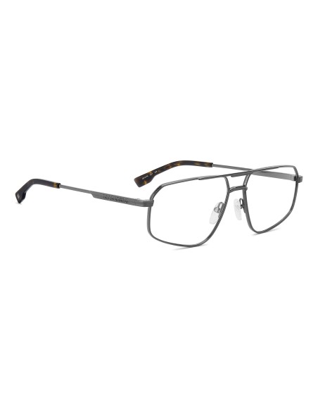 OPTICAL FRAMES DSQUARED - D2 0176 - DARK RUTHENIUM - 59