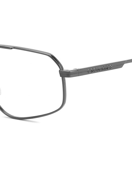 OPTICAL FRAMES DSQUARED - D2 0176 - DARK RUTHENIUM - 59
