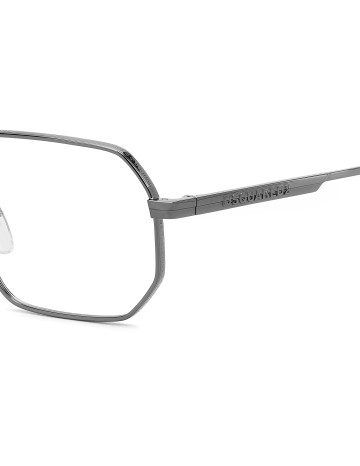 OPTICAL FRAMES DSQUARED - D2 0158 - DARK RUTHENIUM - 56 2