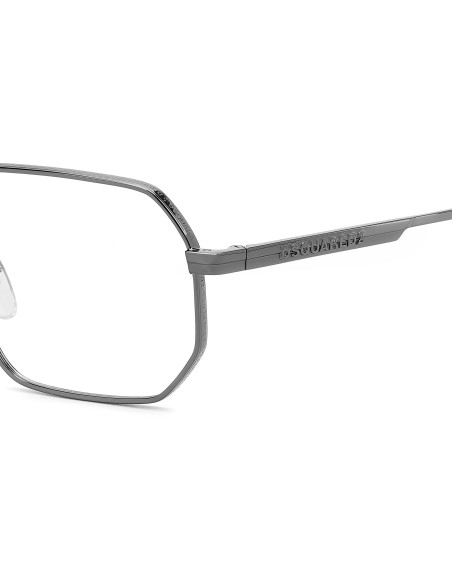 OPTICAL FRAMES DSQUARED - D2 0158 - DARK RUTHENIUM - 56