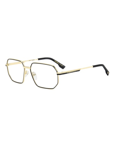 OPTICAL FRAMES DSQUARED - D2 0158 - MATTE GOLD BLACK - 56